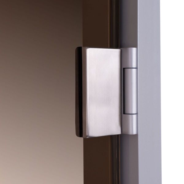 Стеклянная дверь для хамама GREUS Exclusive 70/190 бронза 2 петли 109227 фото