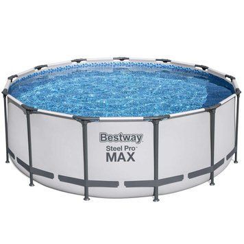 Каркасний басейн Bestway 5618W (396х122 см) з картриджним фільтром, драбиною та захисним тентом 31239 фото