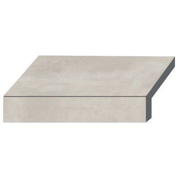 Бортова Г-подібна плитка Aquaviva Patio Soft Grey, 600x345x50(20) мм 30284 фото