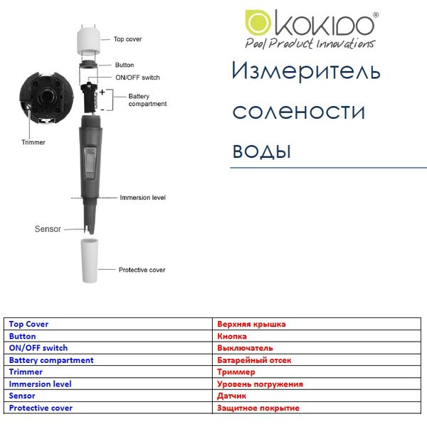 Тестер Kokido K975CS цифровий соліметр 25190 фото