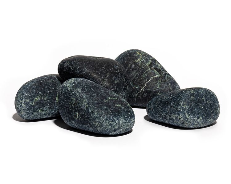 Камень пироксенит шлифованный (8-15 см) 20 кг для бани и сауны 9_110731 фото