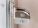 Стеклянная дверь для хамама GREUS прозрачная бронза 70/200 алюминий 109549 фото 3