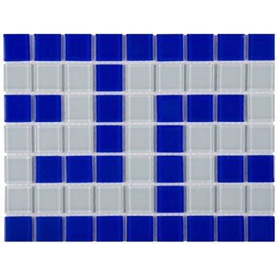 Фриз грецький Aquaviva Cristall B/W синьо-білий, уцінка 16975 фото