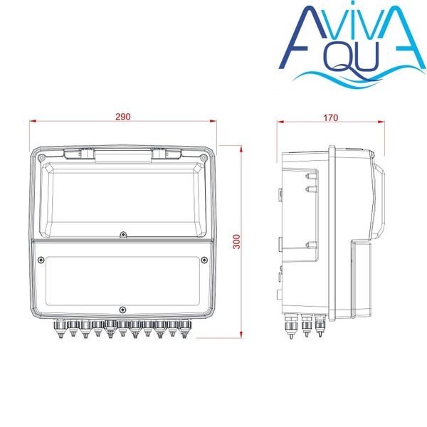 Станція контролю якості води Aquaviva K800 Kontrol pH-Rx-Cl-t° 18092 фото