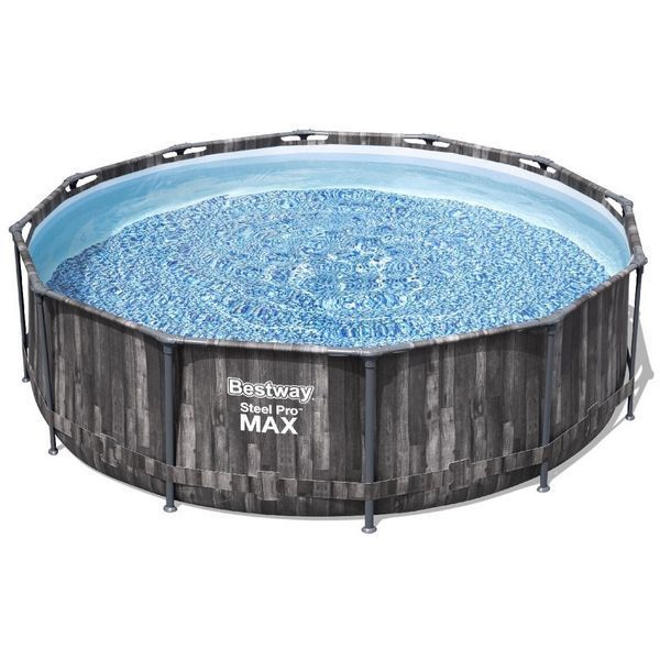 Каркасний басейн Bestway Wood Style 5614X (366х100 см) з картриджним фільтром та драбиною 25303 фото