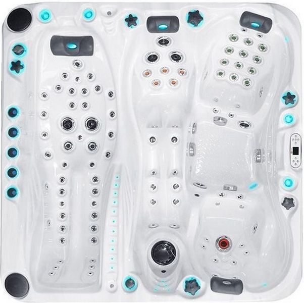 СПА-басейн Passion Spas Euphoria Mighty Wave (230x230x91 см), Сріблясто-білий 34152 фото