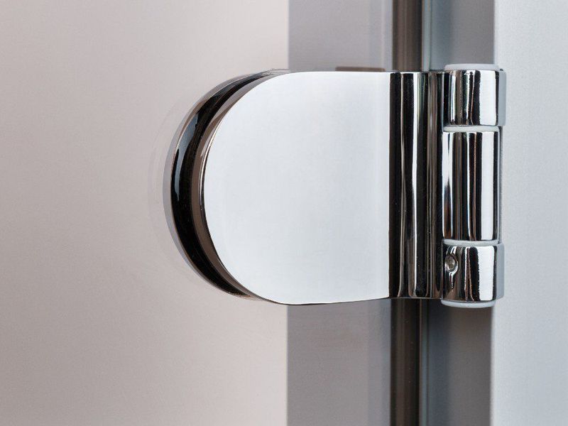 Стеклянная дверь для хамама GREUS прозрачная бронза 80/200 алюминий 108979 фото