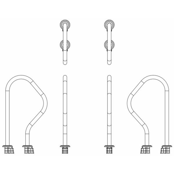 Поручень для басейну Emaux ARV (верхня частина сходів), AISI-316 12419 фото
