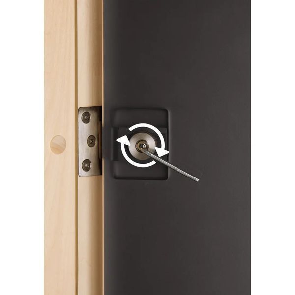 Двері для сауни Tesli Lux Graphite Sateen 70/190 2904654014 фото