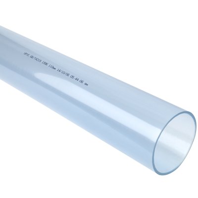 Труба прозрачная НПВХ (PVC-U) напірна клейова Aquaviva PN10 d110 мм 20990 фото