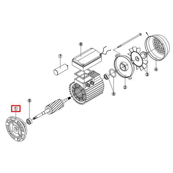 Кришка задня (фланець) насоса OK/CK/KSE/EP/KNG - RMOT0001.02R MEC 71 20236 фото