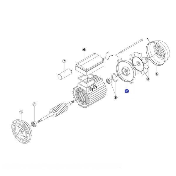 Кришка двигуна NK/OK/CK/KSE/EP/KNG RMOT0002.01R MEC 63 20237 фото