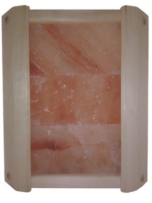 Огорожа кутова GREUS з гімалайської солі 3 плитки Вільха для лазні та сауни 9_110634 фото