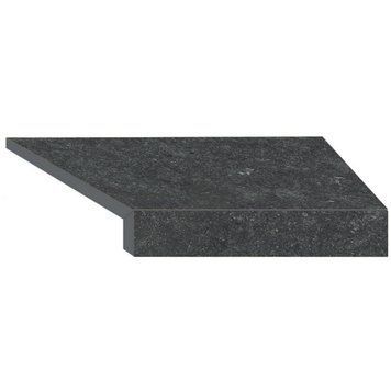Кутовий Г-подібний елемент бортової плитки Aquaviva Stellar Dark Grey, 600x345x50(20) мм (правий/45&deg;) 33665 фото