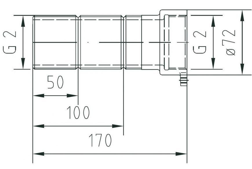 Комплект подовження Fitstar 7920050 для протитечії Junior, 170 мм 37414 фото