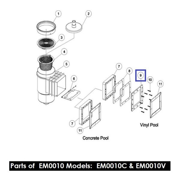 Рамка скимера EMAUX EM0010 01051048 11922 фото