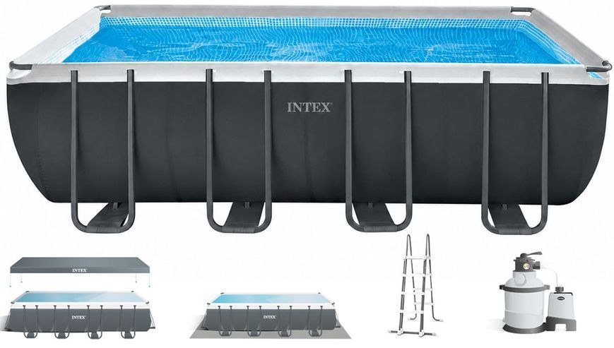 Каркасний басейн Intex 26356 ULTRA XTR (549х274х132 см) з пісочним фільтром, драбиною, підкладкою і тентом 40130 фото