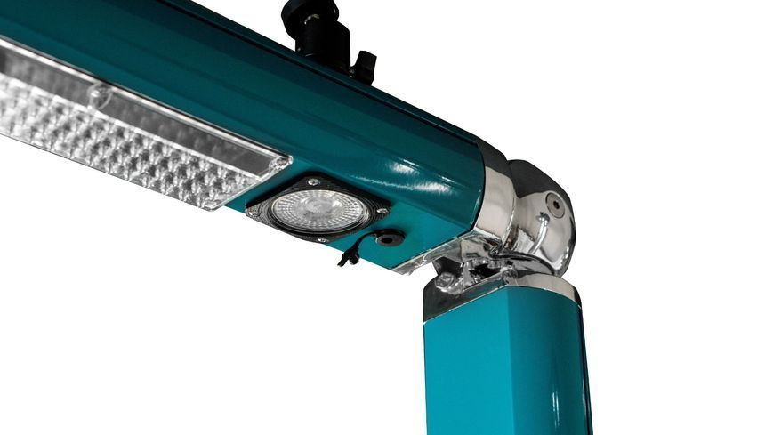 Душ вуличний Aquaviva Quick з LED підсвіткою та мийкою для ніг, синій (ottanio) Q825/5021-QL 33039 фото