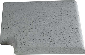 Кутовий копінговий камінь Aquazone Tuff 250x300x50-25 мм, сірий (пористий) 34635 фото
