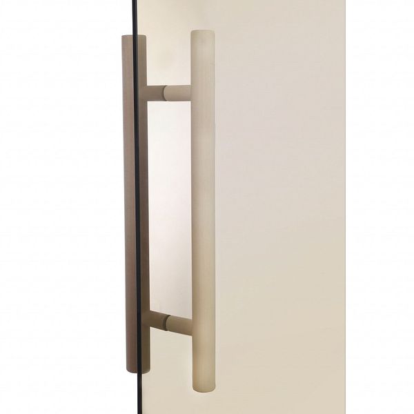 Стеклянная дверь для бани и сауны GREUS Premium 70/190 бронза матовая 107587 фото
