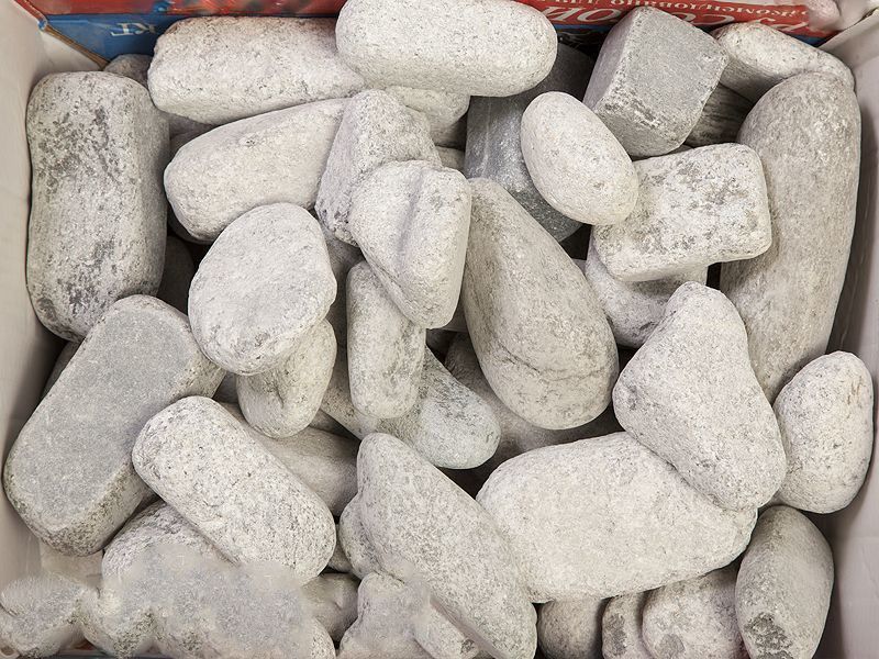 Камень порфирит шлифованный (5-7 см) мешок 20 кг для электрокаменки 109422 фото