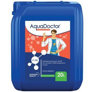Гіпохлорит натрію AquaDoctor C-15L 20 л 17943 фото