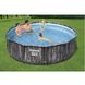 Каркасний басейн Bestway Wood Style 5614Z (427х107 см) з картриджним фільтром, тентом та драбиною 25304 фото 3