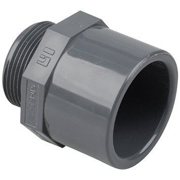 Подвійний адаптер ПВХ Hidroten 1002771, муфта/втулка, НР, d90-110 мм, 2 1/2" 30970 фото