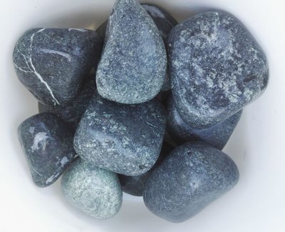 Камінь серпентиніт шліфований (5-7 см) мішок 20 кг для електрокам'янки 109423 фото