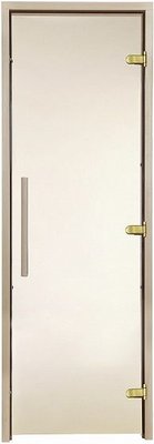 Стеклянная дверь для бани и сауны GREUS Premium 80/200 бронза 107586 фото