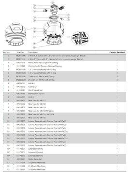 Дюзова коробка в комплекті з трубою для Emaux MFV31 89012514 28744 фото