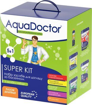 Набір хімії для басейну AquaDoctor Super Kit 5 в 1 24470 фото