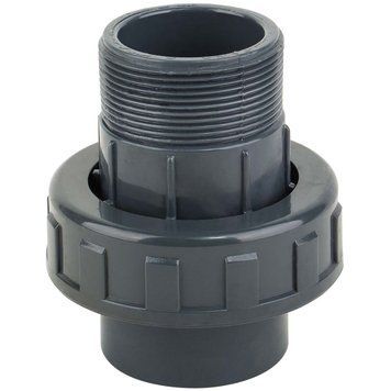 Муфта ПВХ Kripsol EHM30 50.C розбірна, із зовнішньою різьбою d50х1-1/2" 702 фото