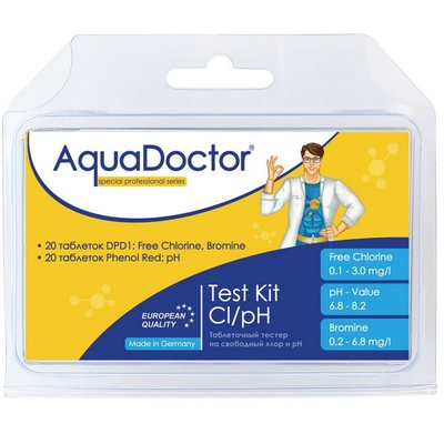 Тестер AquaDoctor Test Kit Cl/pH 23542 фото