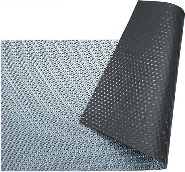 Солярне покриття Aquaviva Platinum Bubbles-Gray-5-500, ширина 5 м (50 пог. м), срібний/сірий 35609 фото