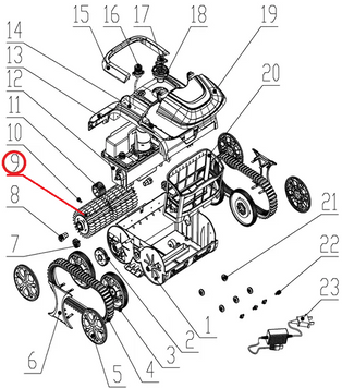 Комплект роликів до пилососа Wybotics WY200 33195 фото