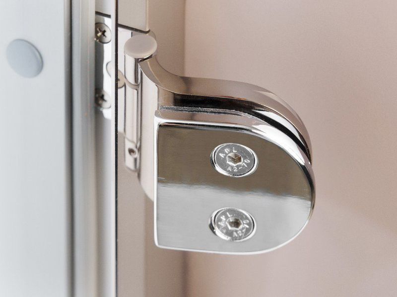 Стеклянная дверь для хамама GREUS матовая бронза 70/190 алюминий 108997 фото