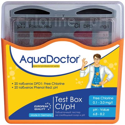 Тестер AquaDoctor Test Box Cl/pH 23544 фото