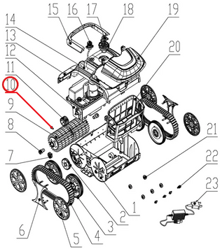Гайка до пилососа Wybotics WY200, (Nut №10/WY200) 33196 фото