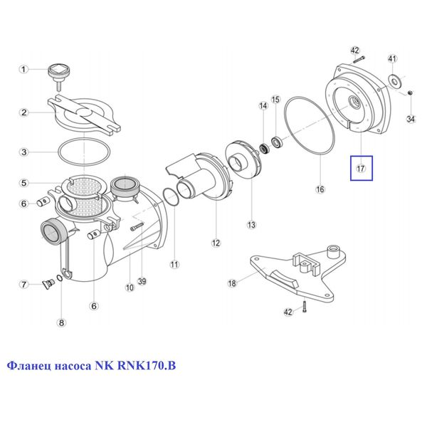 Фланець насоса NK RNK170.B 3055 фото