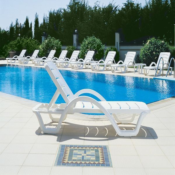Шезлонг Aquaviva Havana білий 30001 фото