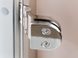 Стеклянная дверь для хамама GREUS матовая бронза 80/200 алюминий 108999 фото 3