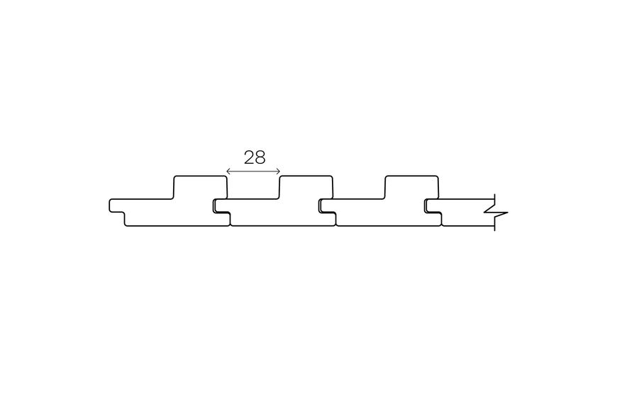 Вагонка термоосина STEP 27x64 2,1м для бани и сауны 9_111100 фото